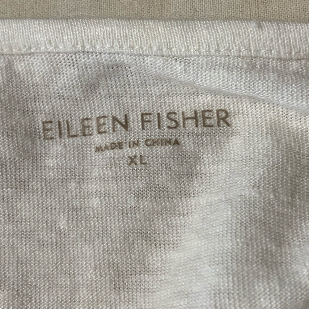 EILEEN FISHER Linen Sparkle Tank Top, XL - Picture 9 of 11
